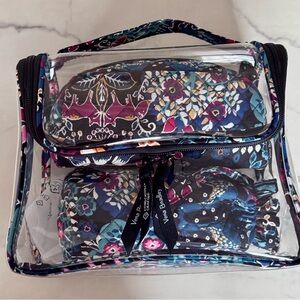 LARGE Vera Bradley 3pc Enchantment Toiletry Case Set